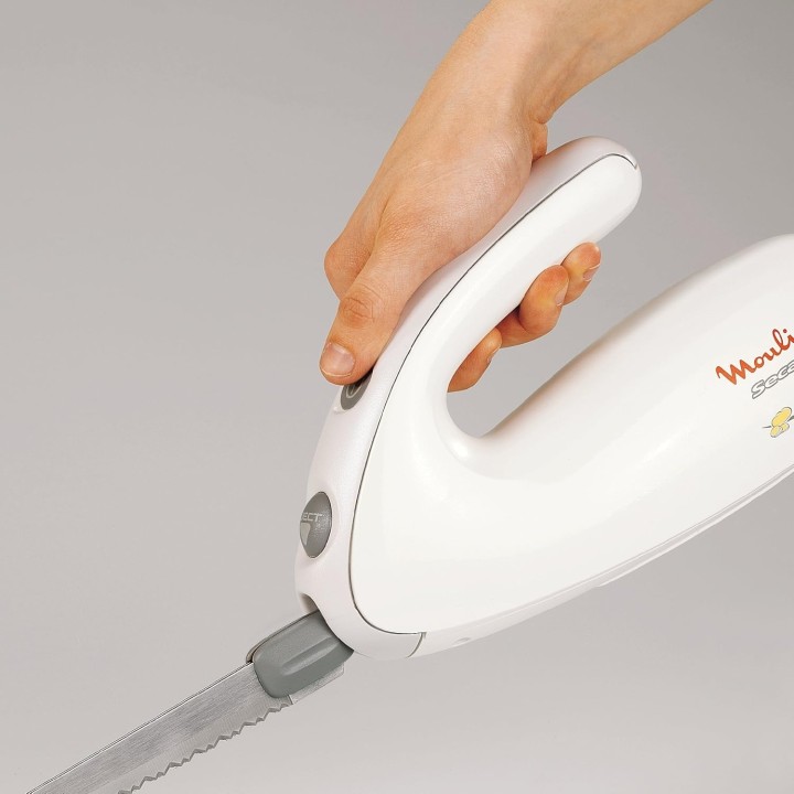 Couteau électrique Moulinex DJAC41 – Lames universelles et poisson congelé – Ergonomique