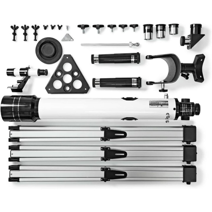 Télescope réfracteur NEDIS 70/700 mm avec trépied et chercheur 5x24 - Blanc
