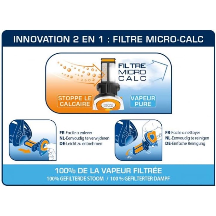 Fer à repasser vapeur Calor Ultimate Pure 3000 W - Arrêt automatique