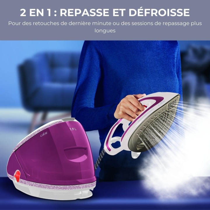 Centrale vapeur Calor Pro Express Ultimate - 7,3 bars, 490 g/min, fabriquée en France