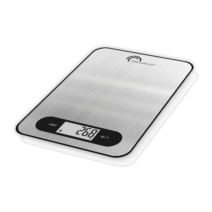 Balance de cuisine électronique extra-plate 5 kg - Précision 1 g - Inox