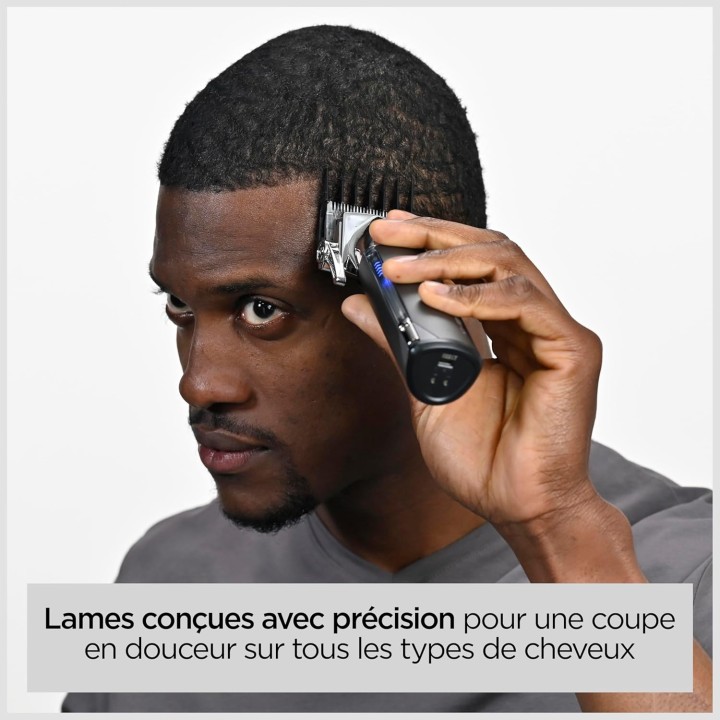 Tondeuse cheveux sans fil - Lames acier japonais - Autonomie 180 min - Affichage digital