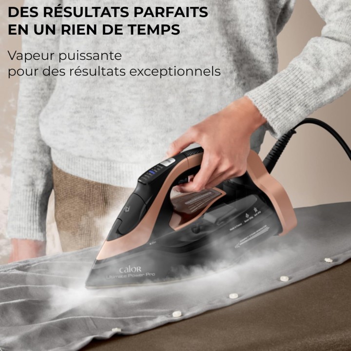 Fer vapeur 3200 W pressing 300 g/min technologie intelligente - Calor Ultimate Power Pro
