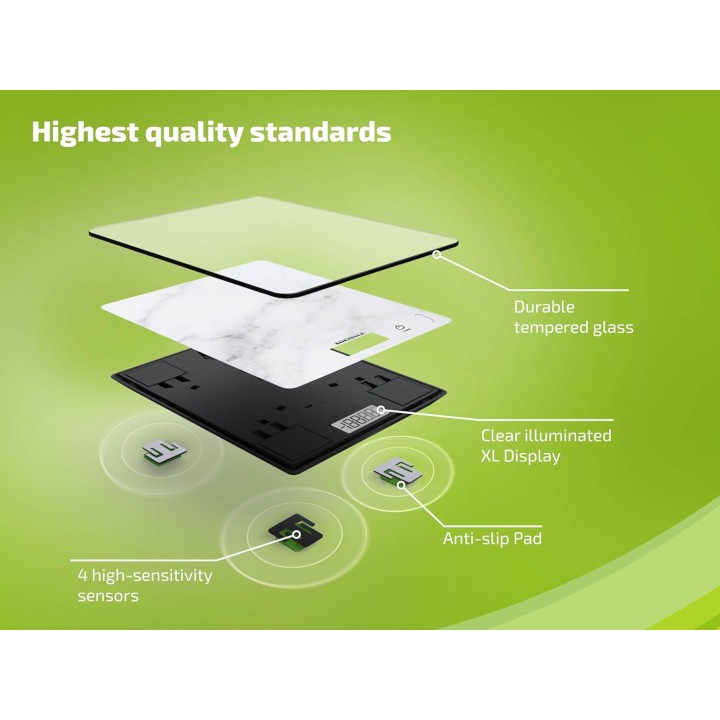 Balance de cuisine électronique compacte Soehnle Page 300 Marble - précision 1 g 5 kg