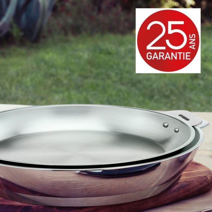 Set de 3 casseroles inox empilables avec poignée amovible 16/18/20 cm - Lagostina