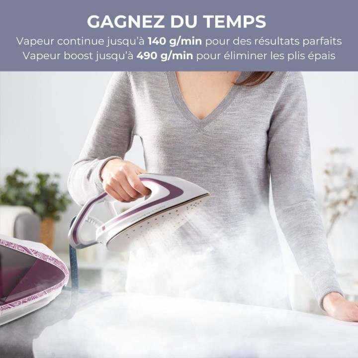 Centrale vapeur Calor Pro Express Ultimate - 7,3 bars, 490 g/min, fabriquée en France