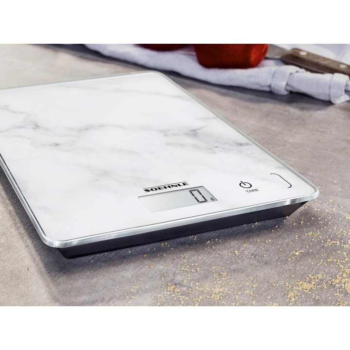 Balance de cuisine électronique compacte Soehnle Page 300 Marble - précision 1 g 5 kg