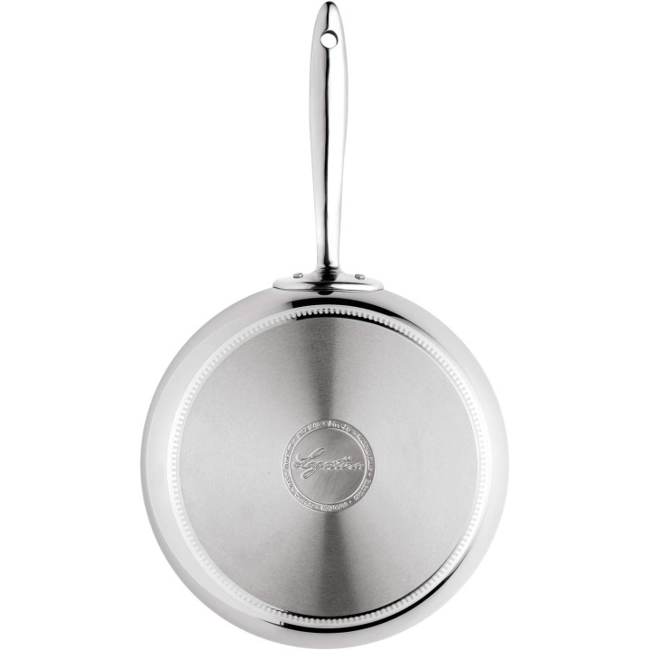 Casserole induction 20 cm acier inoxydable fond 5 couches poignée rivetée Lagostina