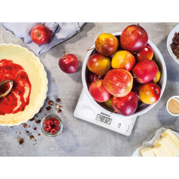 Balance de cuisine électronique compacte Soehnle Page 300 Marble - précision 1 g 5 kg