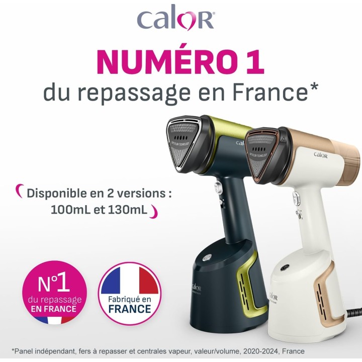 Défroisseur vapeur à main Calor AeroSteam OptiFlow - Rapide, compact, fabrication française
