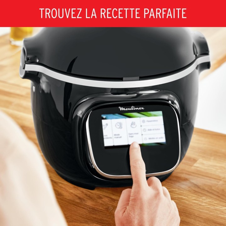 Multicuiseur intelligent Moulinex Cookeo Touch Wifi - 6L, écran tactile, recettes intégrées
