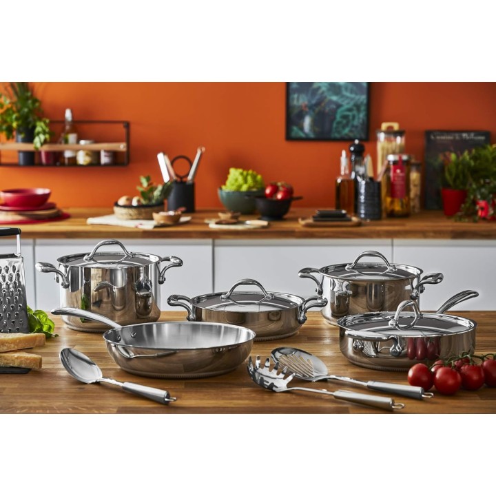 Poêle 28 cm Lagostina Accademia Lagofusion - Acier inoxydable 5 couches induction