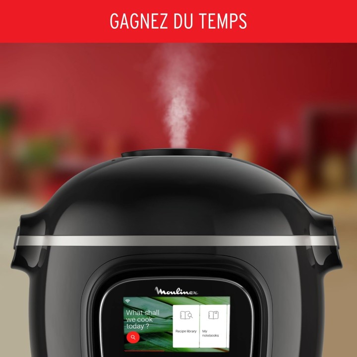 Multicuiseur intelligent Moulinex Cookeo Touch Wifi - 6L, écran tactile, recettes intégrées
