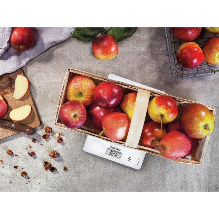 Balance de cuisine électronique compacte Soehnle Page 300 Marble - précision 1 g 5 kg