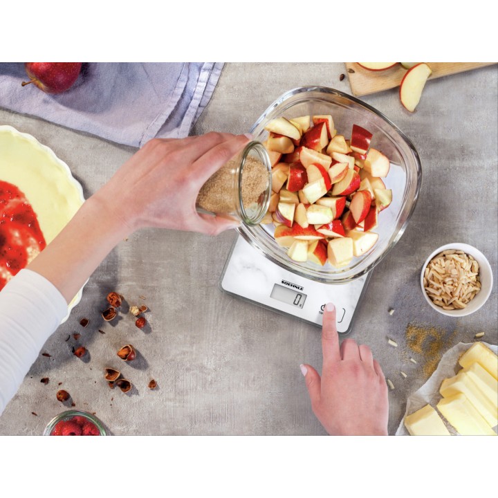 Balance de cuisine électronique compacte Soehnle Page 300 Marble - précision 1 g 5 kg