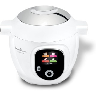 Multicuiseur intelligent Moulinex Cookeo - 80 recettes - 6L - Blanc - Écran intuitif