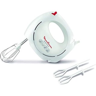 Batteur électrique Moulinex Easymax - 200W, 5 vitesses, compact, 2 jeux de fouets