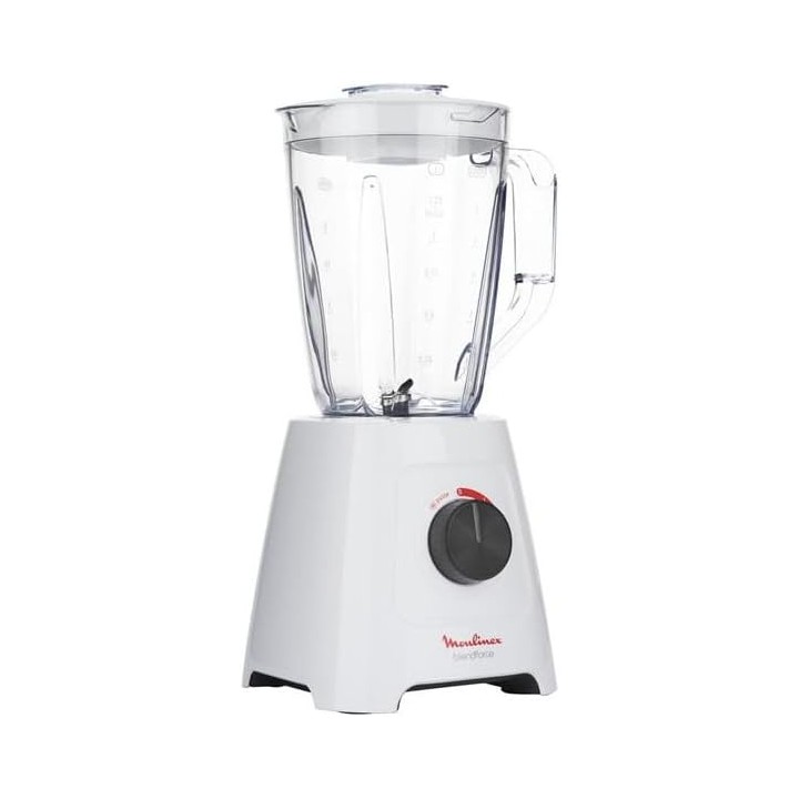 Blender Moulinex LM420110 - 2L 600W acier inoxydable léger - blanc