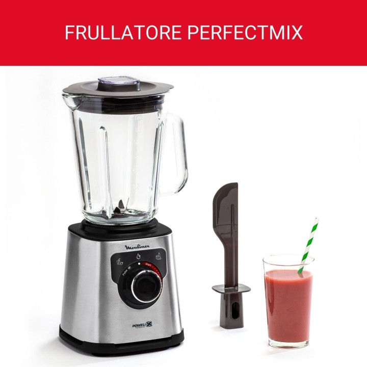Blender haute vitesse Moulinex PerfectMix+ 1200W - Technologie Powelix, nettoyage auto