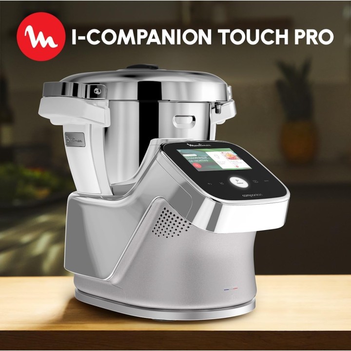 Robot cuiseur connecté multifonction Moulinex i-Companion Touch Pro 3L - 19 programmes
