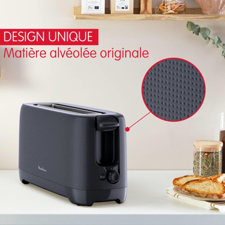 Grille-pain Moulinex - Fentes longues bleu 1000 W