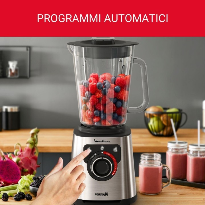 Blender haute vitesse Moulinex PerfectMix+ 1200W - Technologie Powelix, nettoyage auto