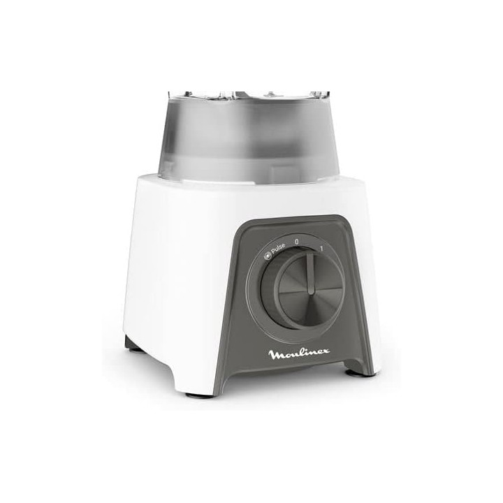 Blender Moulinex LM2C3110 - 1,5 L - 450 W - Blanc - Mixeur et Hachoir polyvalent