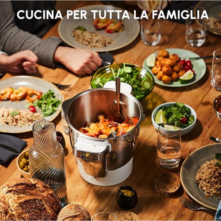 Robot cuiseur connecté multifonction Moulinex i-Companion Touch Pro 3L - 19 programmes