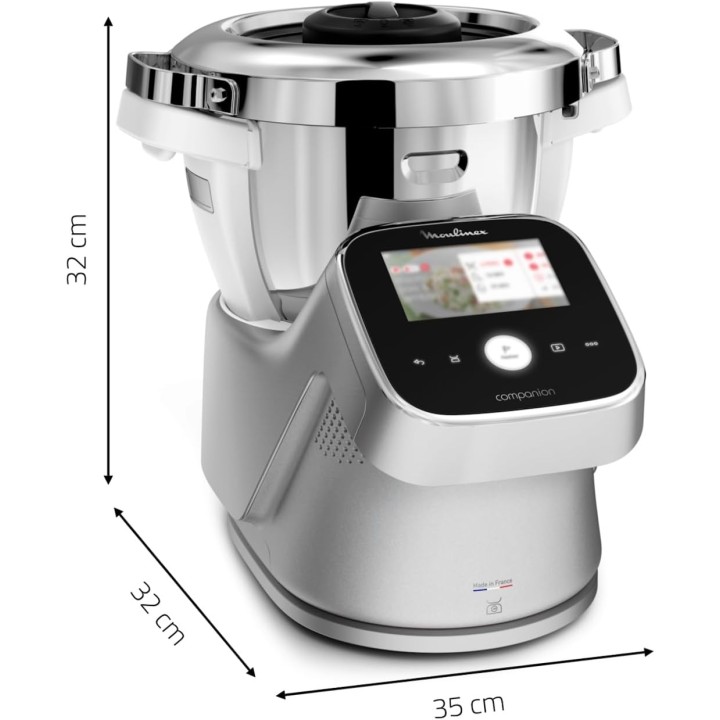 Robot cuiseur connecté multifonction Moulinex i-Companion Touch Pro 3L - 19 programmes
