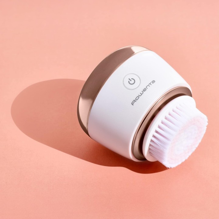 Brosse nettoyante visage éclat - Routine 1 minute Rowenta - 2 embouts - Utilisable sous l'eau