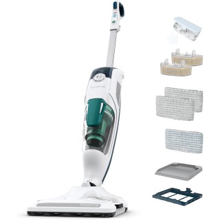 Nettoyeur vapeur balai 2-en-1 Rowenta - Aspire et lave, diffuseur huiles essentielles
