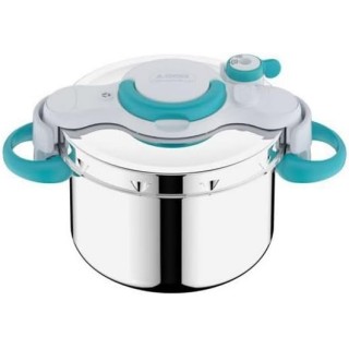 Autocuiseur inox 7,5L SEB ClipsoMinut'Easy+ - Poignées pliables, induction, garantie 10 ans