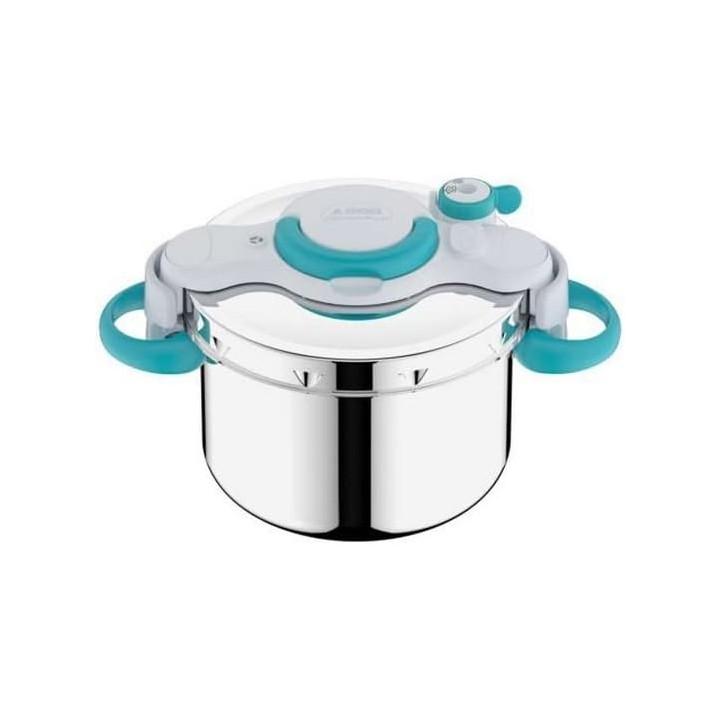 Autocuiseur inox 7,5L SEB ClipsoMinut'Easy+ - Poignées pliables, induction, garantie 10 ans