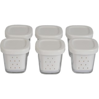 Set de 6 pots pour yaourtière SEB - Verre 140 ml avec couvercles faciles à ouvrir