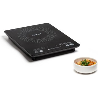 Plaque à induction portable Tefal - 6 programmes, compacte 45 mm, 2100 W, tactile
