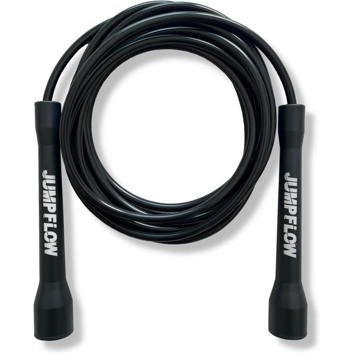 Corde à sauter ajustable - Polyvalente crossfit boxe fitness - PVC noir 300cm