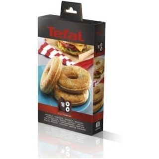 Coffret plaques bagels Tefal Snack Collection - Inox antiadhésif avec livre recettes