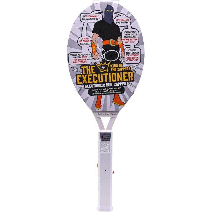 Raquette anti-moustique électrique simple grille ABS robuste intérieur extérieur