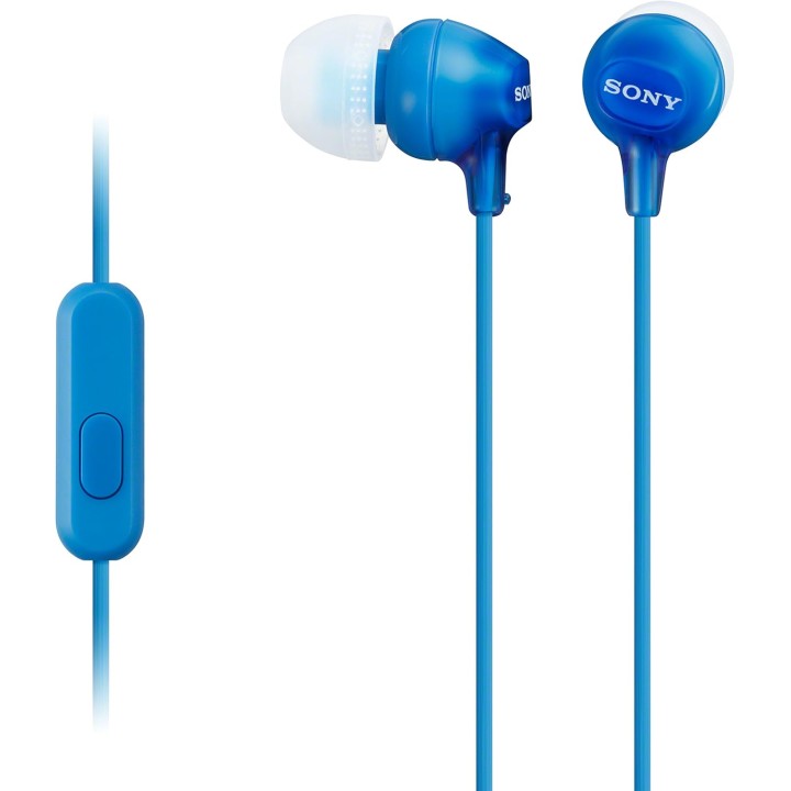 Écouteurs intra-auriculaires Sony bleu avec microphone – Diaphragme 9 mm