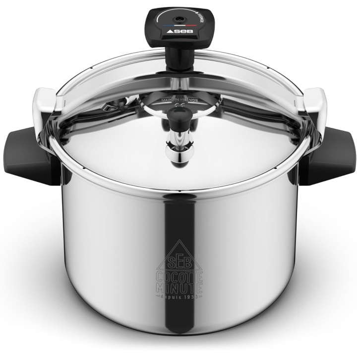 Cocotte-minute inox 9L éco-conçue SEB – Sécurité, induction, fabrication française