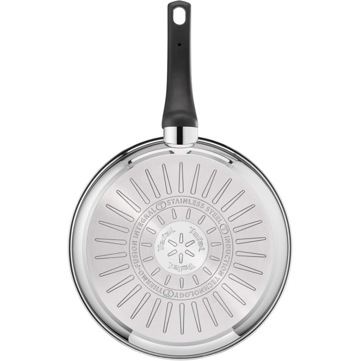 Poêle Tefal Emotion 30 cm - Acier inoxydable antiadhésif induction
