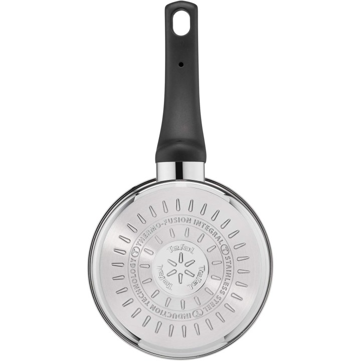 Casserole inox 18 cm Tefal Emotion - Base induction épaisse, poignée robuste