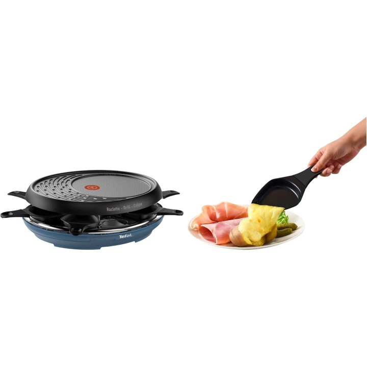 Appareil à raclette, grill et plancha 3-en-1 6 personnes Colormania rouge Tefal