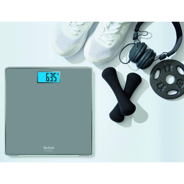 Pèse-personne électronique Tefal - Plateforme large - LCD - Ultra-fin - 160 kg