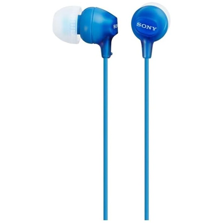 Écouteurs intra-auriculaires Sony bleu avec microphone – Diaphragme 9 mm