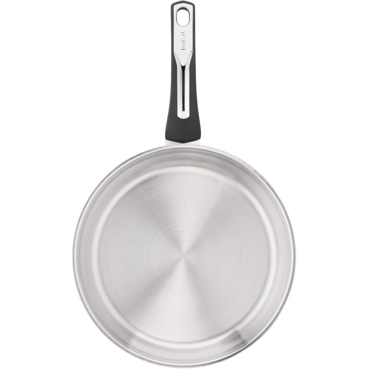 Poêle inox 28 cm Tefal Emotion – Base épaisse, diffusion homogène, poignée robuste