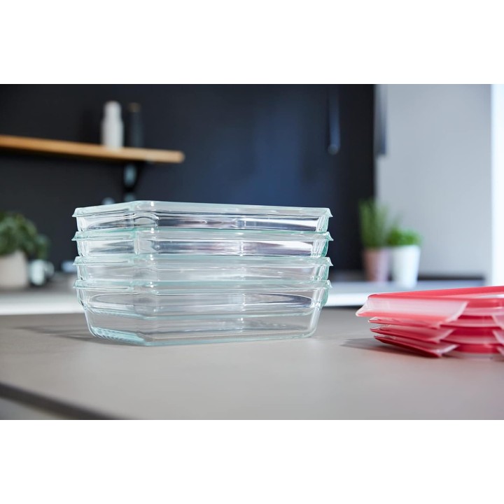 Boîte alimentaire hermétique en verre 0,8L - Four, micro-ondes, Tefal