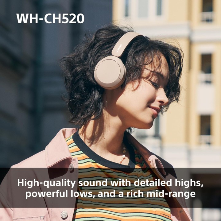 Casque audio sans fil Sony WH-CH520 - Bluetooth, autonomie 50h, confort supra-aural