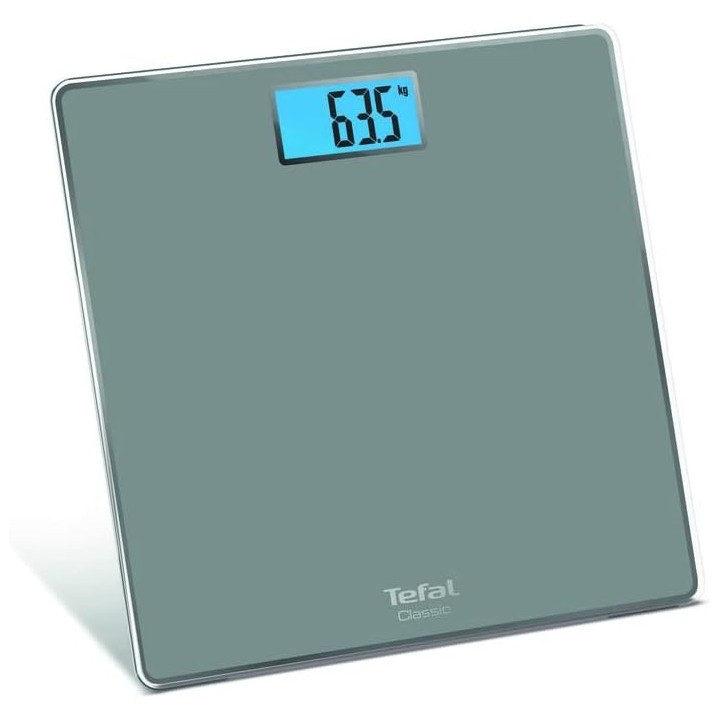 Pèse-personne électronique Tefal - Plateforme large - LCD - Ultra-fin - 160 kg