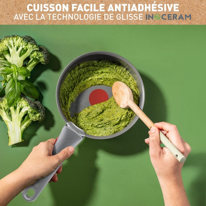 Casserole Tefal Ingenio Renew 16 cm - Céramique antiadhésive, induction, éco-conçue